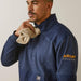 Ariat Rebar Workman Duracanvas 1/4 Zip Sweatshirt Navy
