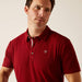 Ariat Mens Medal Short Sleeve Polo Sun-Dried Tomato