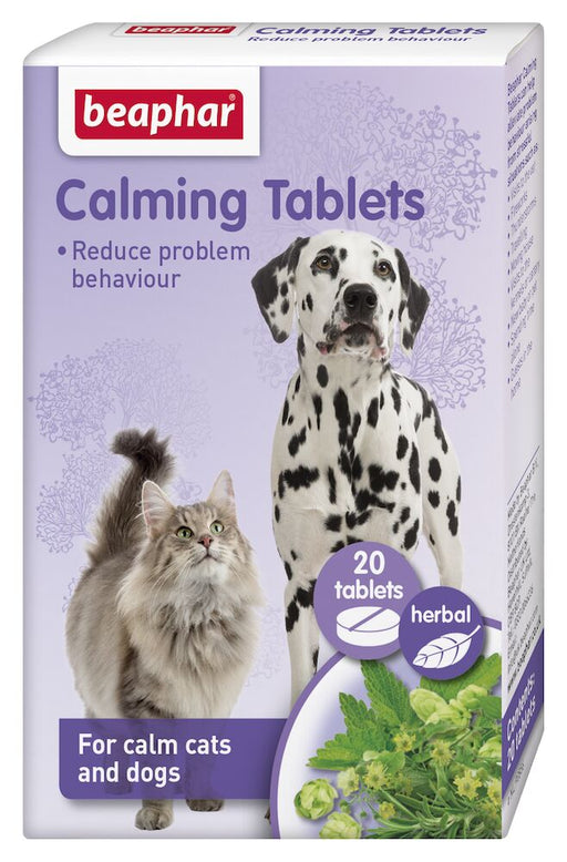Beaphar Calming Lemon Balm & Rosemary Tablets for Cats & Dogs 20pk 