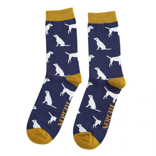 Mr Heron Labrador Socks Navy