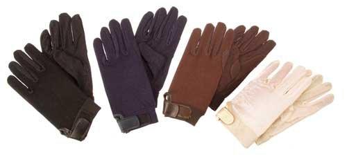Cotton Pimple Palm Gloves Brown