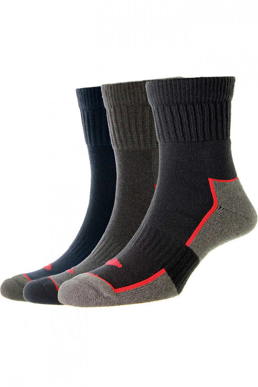 Short Cotton Workwear Socks 3 pack (6-11)