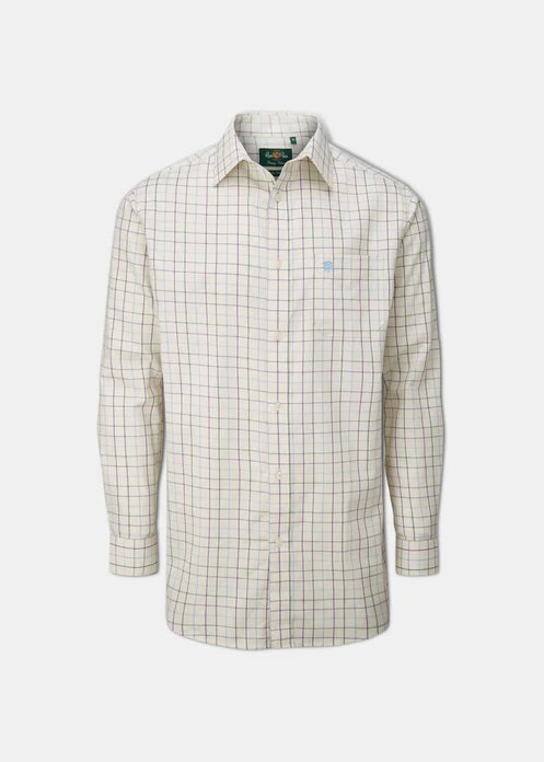Alan & Paine Men's Ilkley Shirt Red Check