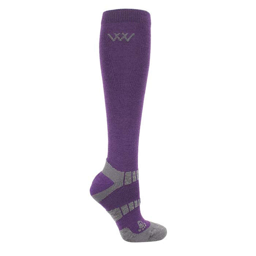 Woof Wear Winter Riding Sock Damson