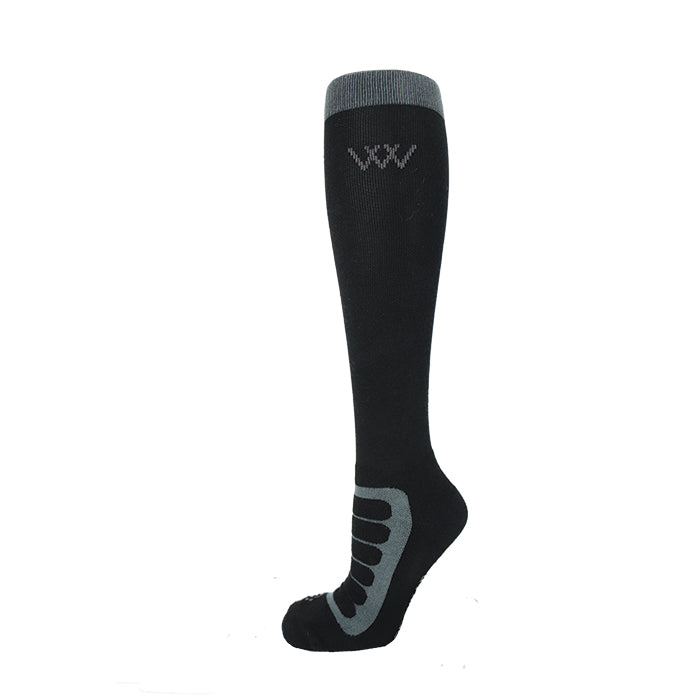 WoofWear Long Bamboo Tech Socks Black & Grey