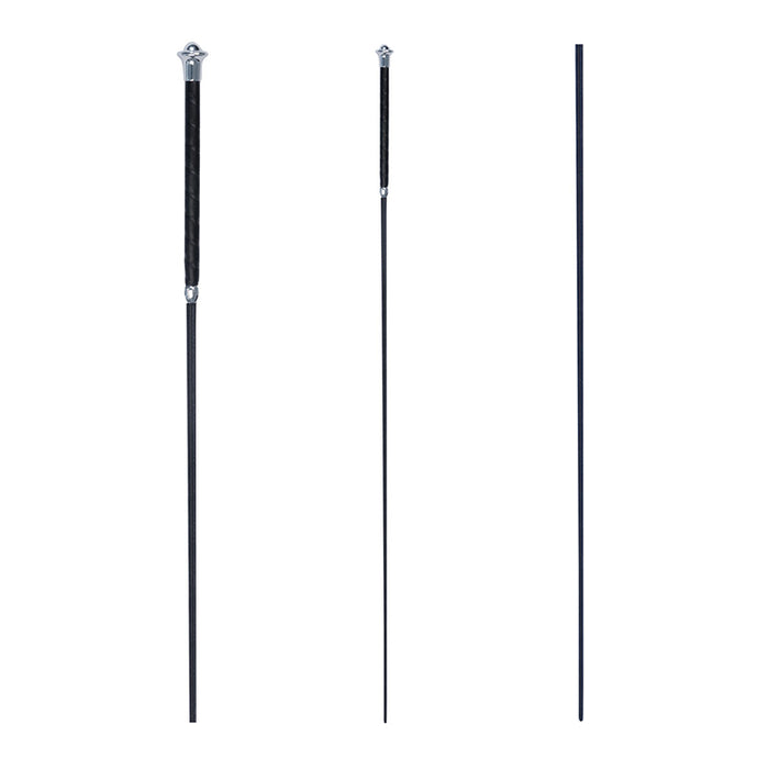 Classic Dressage Whip Black & Silver
