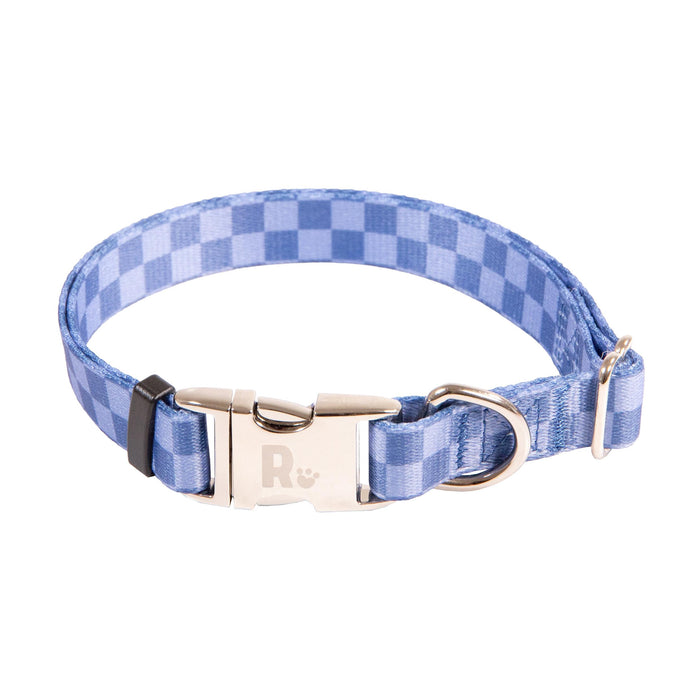 Checkerboard Blue Collar