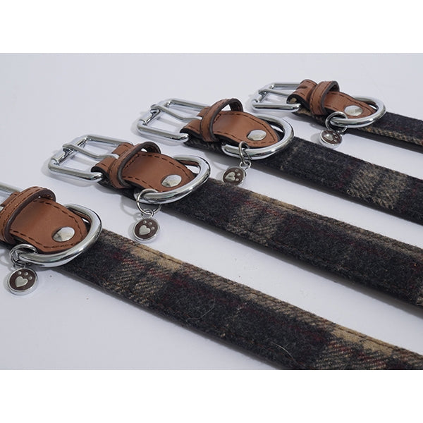 Rosewood Tweed Check Collar