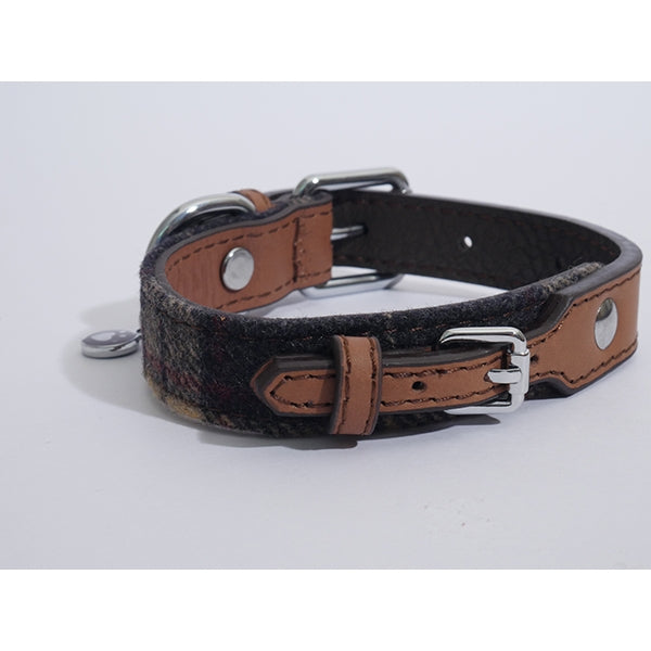 Rosewood Tweed Check Collar