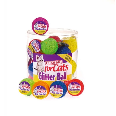 Classic Glitter Ball Cat Toy 40mm