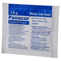 PanacurÃ‚Â® 22% Granules for Cats & Dogs 1.8gm   PML