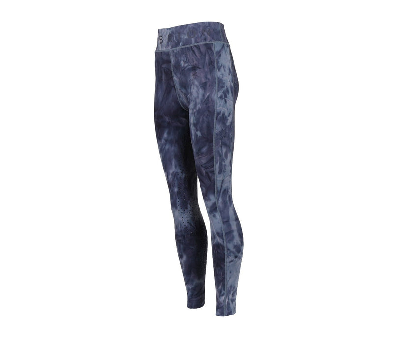 Aubrion Non Stop Young Rider Riding Tights Navy TyeDye