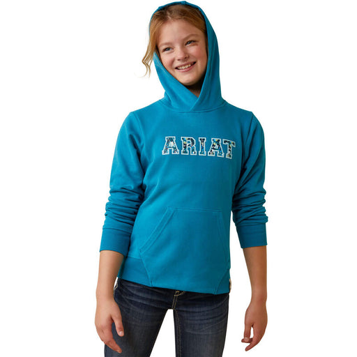 Ariat Youth 3D Logo Hoodie Blue