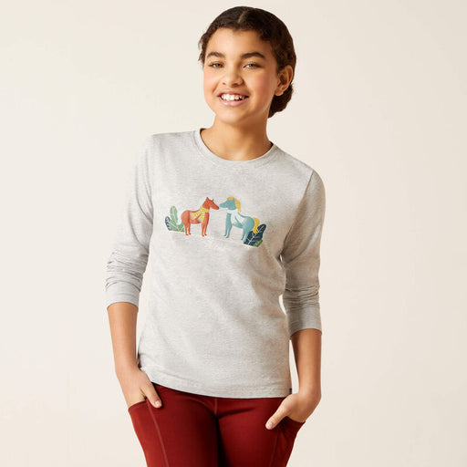 Ariat Youth Winter Heather Grey Long Sleeve T-Shirt