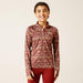 Ariat Youth Quarter Zip Lowell Base Layer Red Ochre Dala Horse