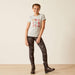 Ariat Youth Iconic Ride Tee Heather Grey