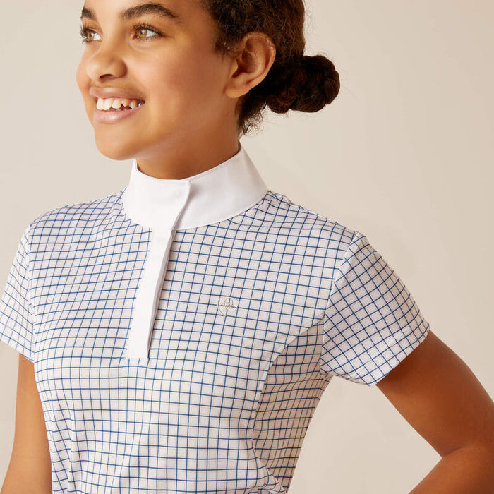 Ariat Youth Aptos Show Shirt Rose Check