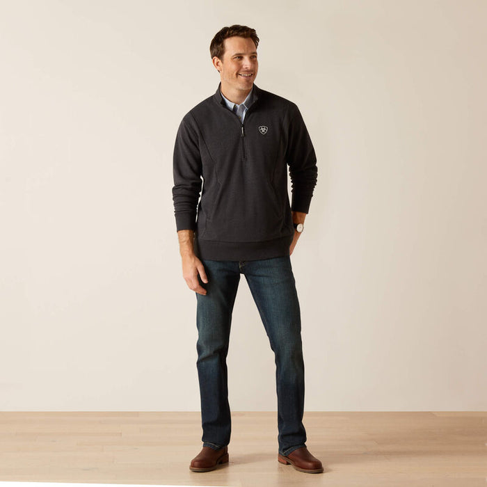 Ariat Friday Mens Charcoal Half Zip Sweat