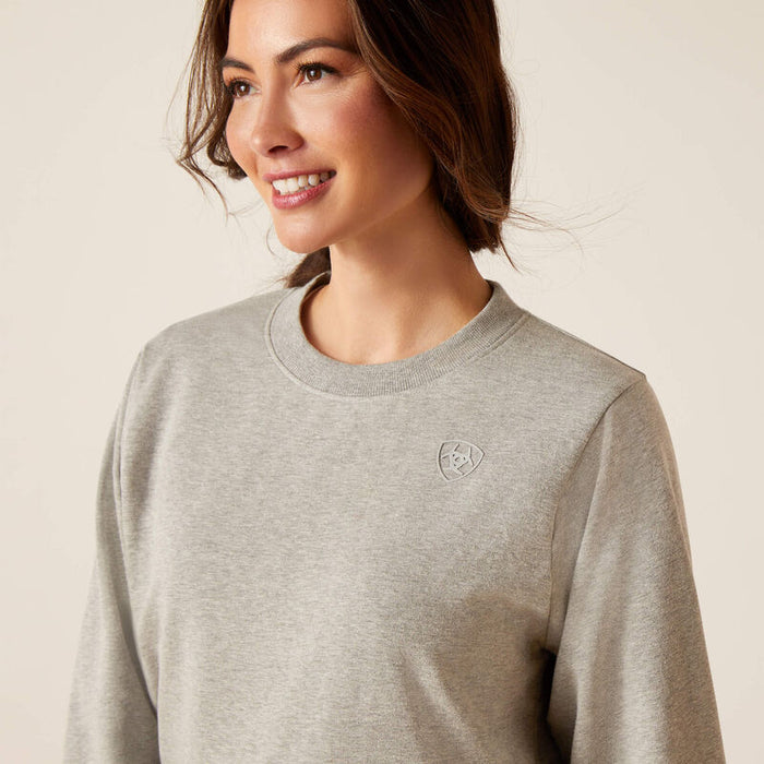Ariat Memento Womens Sweatshirt Heather Grey