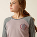 Ariat Youth Heart Star Short Sleeved T-Shirt Purple Dove