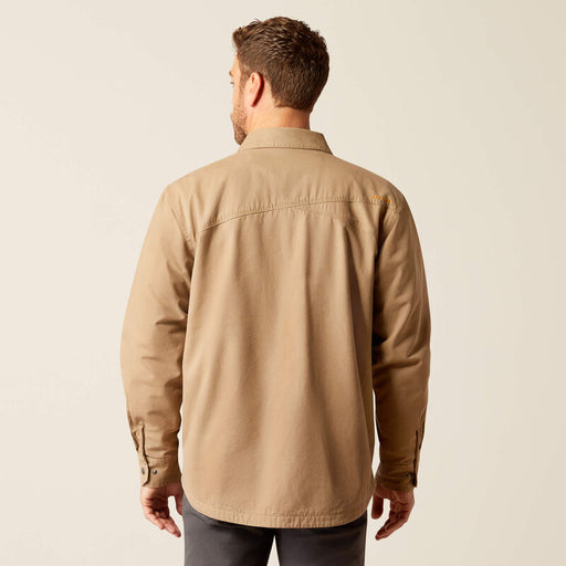 Ariat Mens Rebar Canvas Shirt Jacket Khaki
