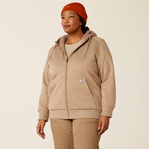 Ariat Rebar Sherpa Full Zip Fleece Oatmeal
