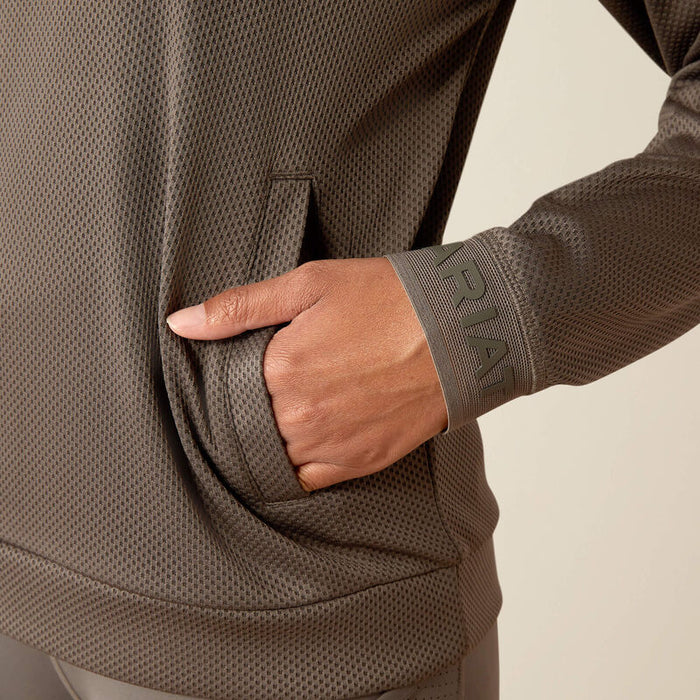 Ariat Breathe  1/2 Zip Sweatshirt Plum Grey