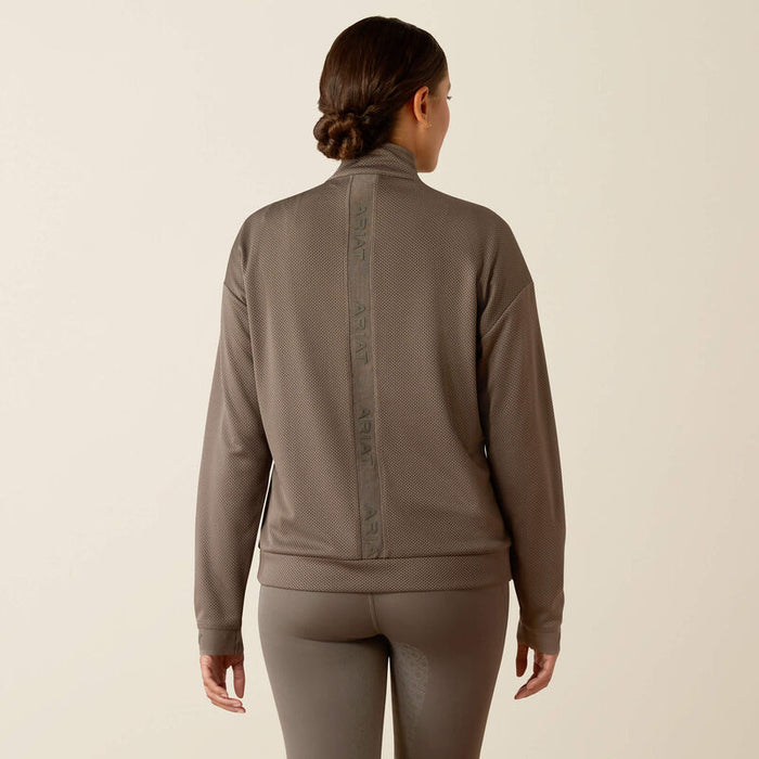 Ariat Breathe  1/2 Zip Sweatshirt Plum Grey