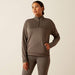 Ariat Breathe  1/2 Zip Sweatshirt Plum Grey