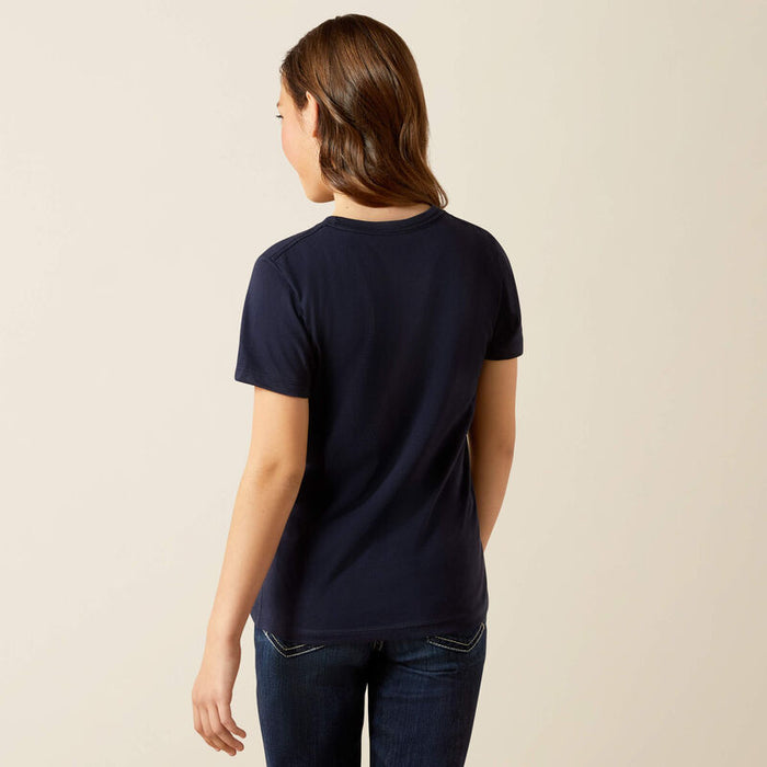 Ariat Youth Hay Girl T-Shirt Navy