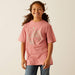 Ariat Youth Farm Scene Short Sleeved Tshirt Rose
