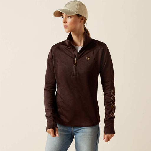 Ariat Women's Team Eq 1/2 Zip Mid Layer Java
