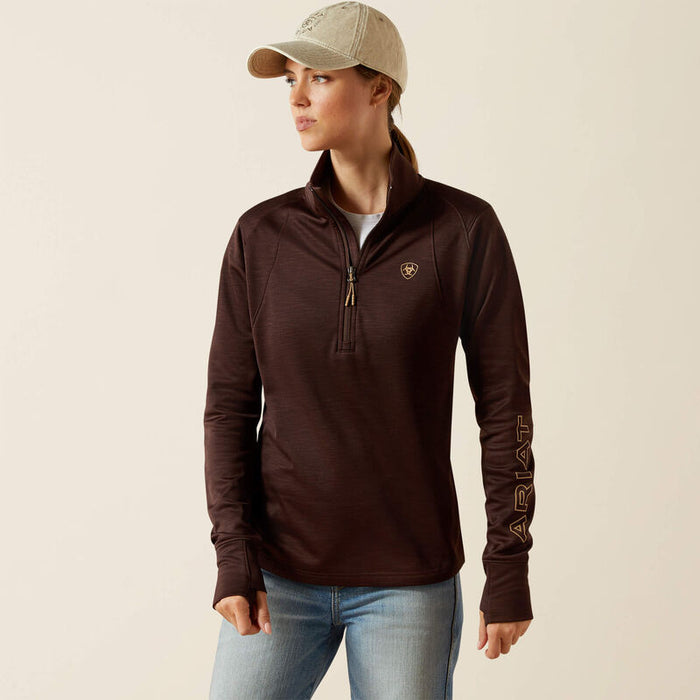 Ariat Women's Team Eq 1/2 Zip Mid Layer Java
