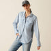 Ariat Women's Wolseley Long Sleeved Shirt Blue Stripe