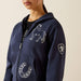 Ariat Youth Spiffy Full Zip Sweatshirt Navy
