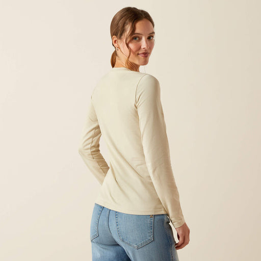 Ariat Women's Ritzy Logo Long Sleeved T-Shirt Pelican