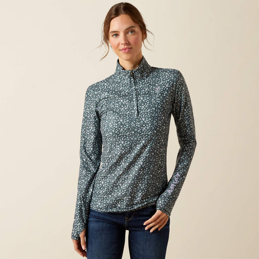 Ariat Lowell 1/4 Zip Base layer Flower Ditsy
