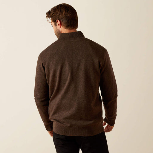Ariat Bolinas 1/4 Zip Sweater Brown Heather
