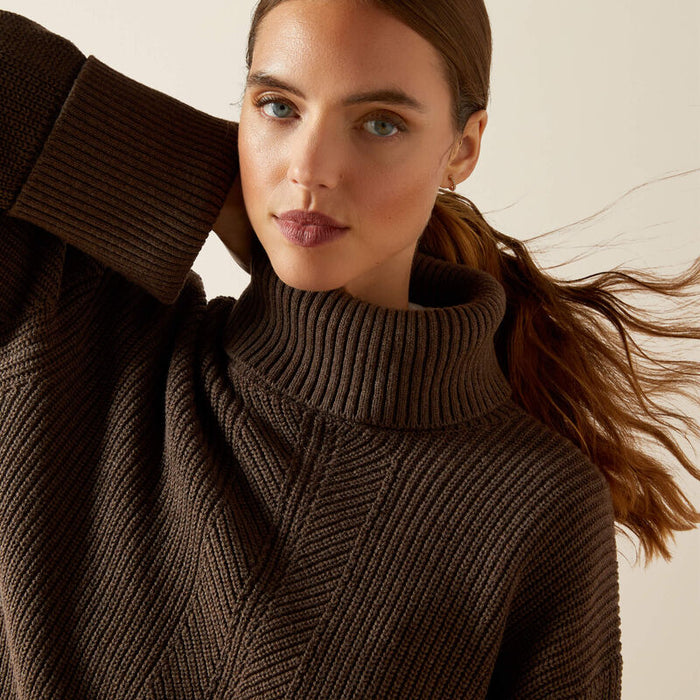 Ariat Womens Lendal Sweater Coffee Bean
