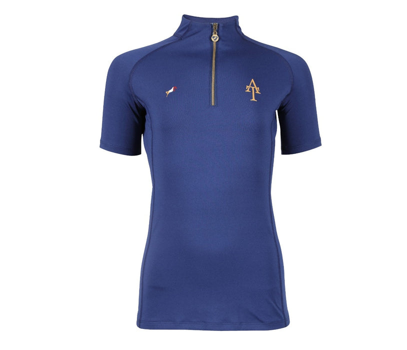 Aubrion Team Young Rider Short Sleeve Base Layer Navy