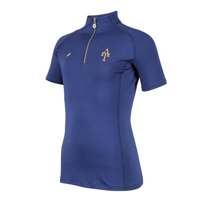 Aubrion Team Young Rider Short Sleeve Base Layer Navy