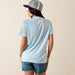 Ariat Women's Laguna Logo Short Sleeved Shirt Nantucket Breeze