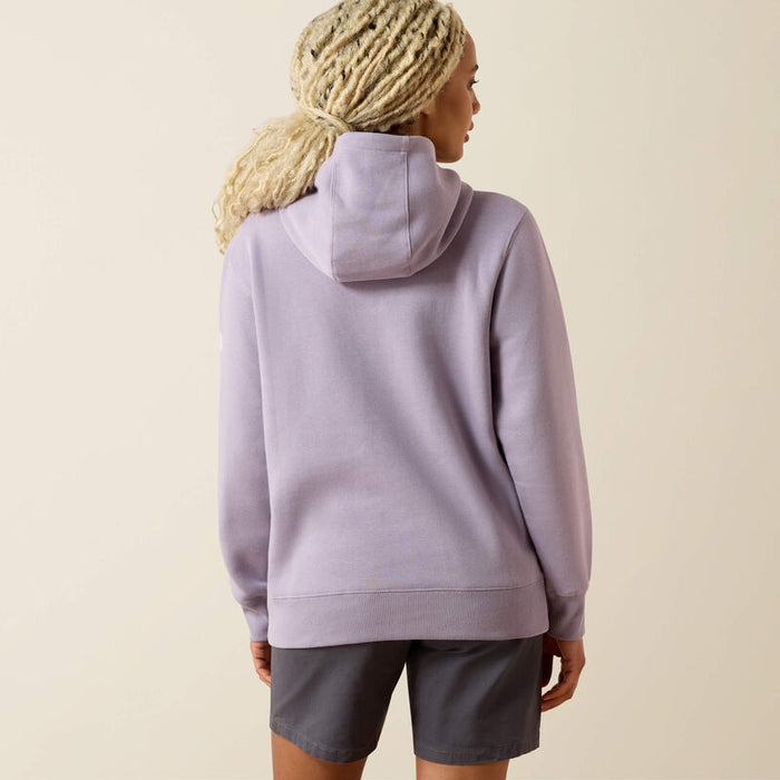 Ariat Rebar Lightweight 1/2 Zip Hoodie Purple Ash
