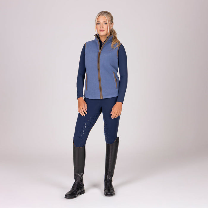 Aubrion Equestrian Fleece Gilet Blue