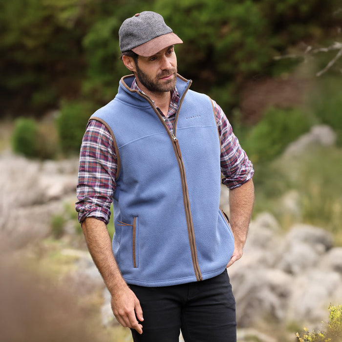 Aubrion Equestrian Fleece Gilet Blue