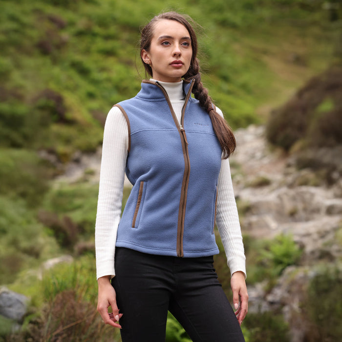Aubrion Equestrian Fleece Gilet Blue