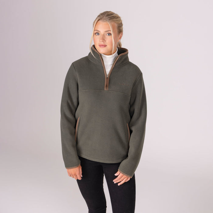 Aubrion Equestrian Half Zip Fleece Green