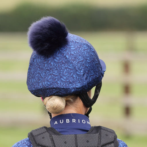 Hyde Park XC Hat Cover Navy Paisley