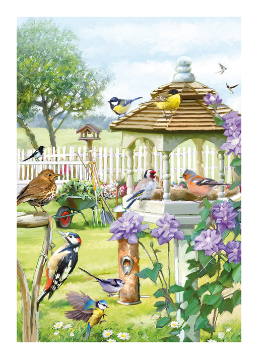 Country Cards  The Bird Table Card