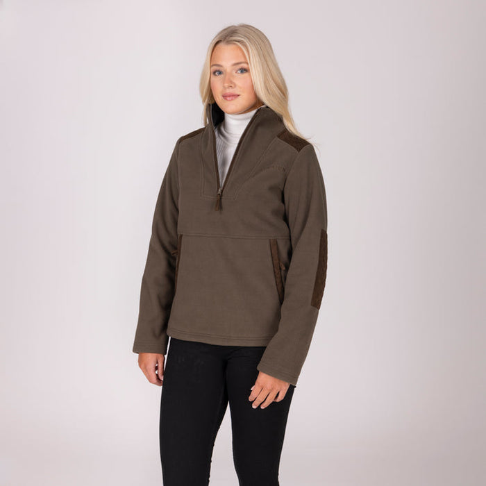 Aubrion Heritage 1/4 Zip Fleece Dark Olive Unisex